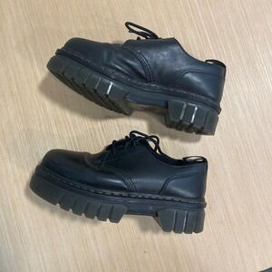 Dr. Martens Audrick 3-Eye Nappa Lux Platform Shoes Black Womens 11 US L 27147001